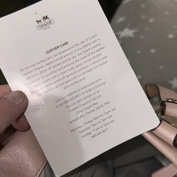 Coach Ashley metallic pink shoulder bag with silver accents removable strap - Picture 14 of 16